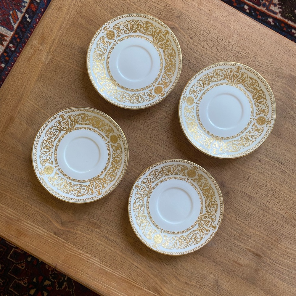 Royal Worcester 1960s tea plates set of four